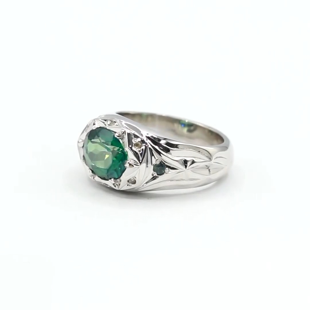 Green topaz ring - 13208119