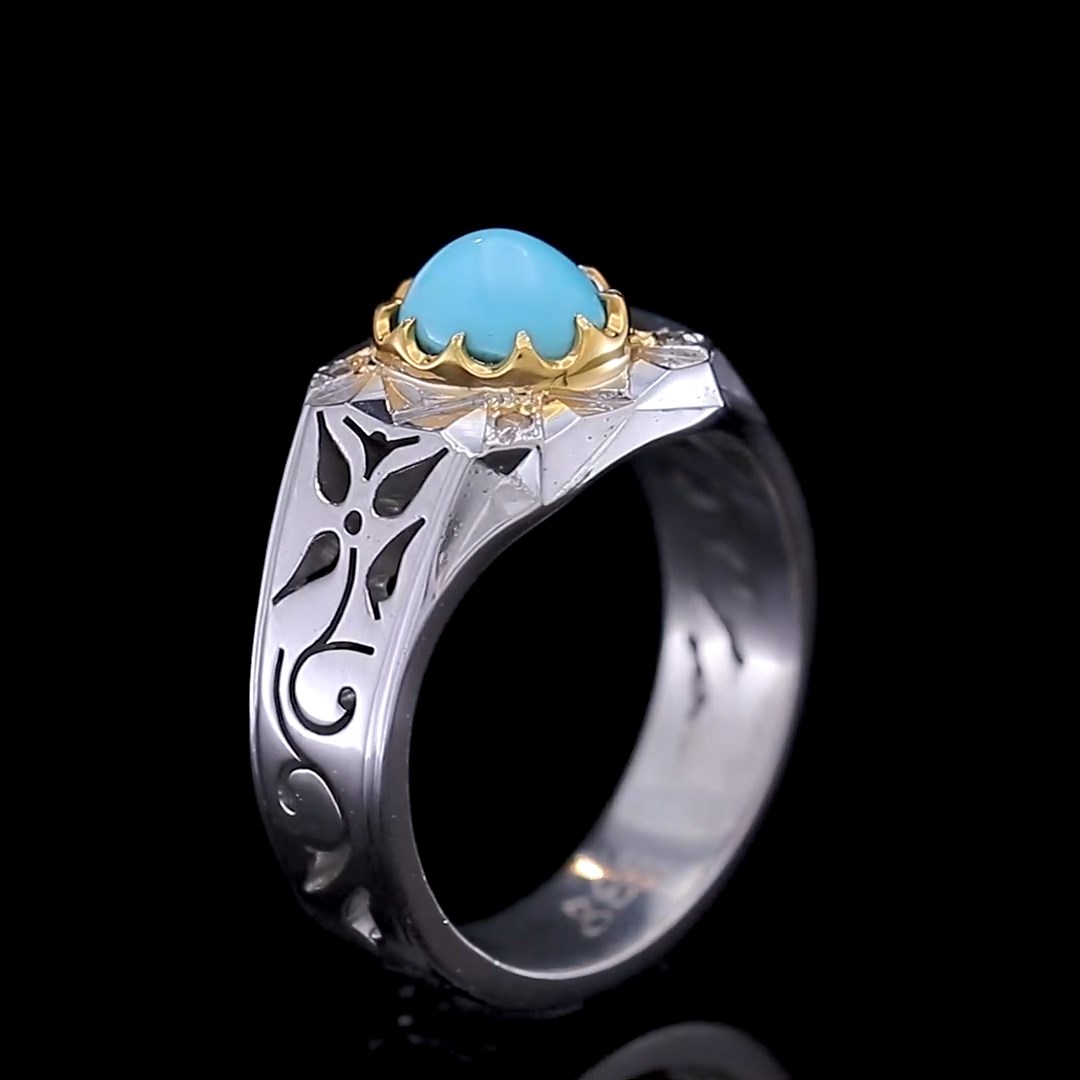 Turquoise of Neishabour ring - 13334819