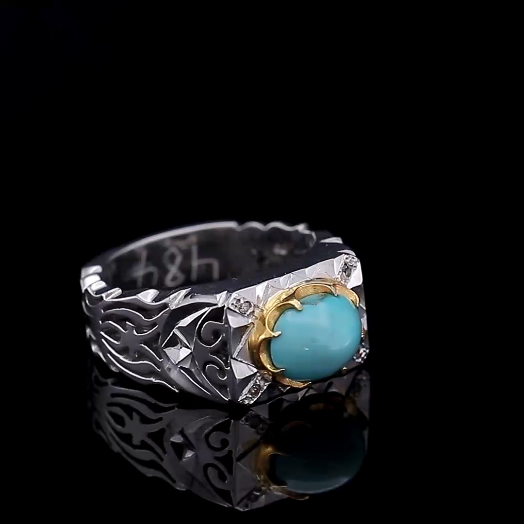 Turquoise of Neishabour ring - 13344219