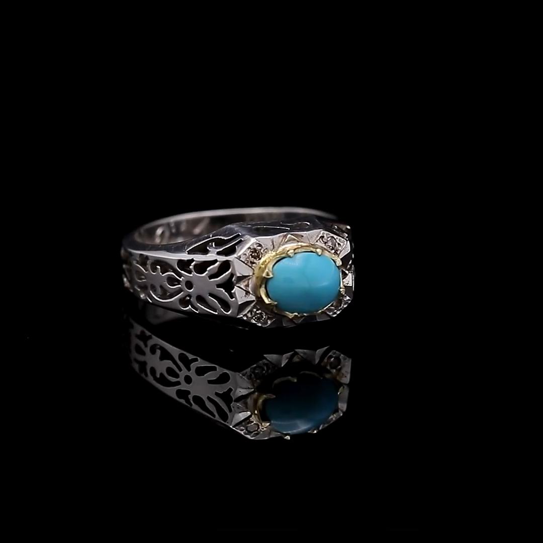 Turquoise of Neishabour ring - 13380819