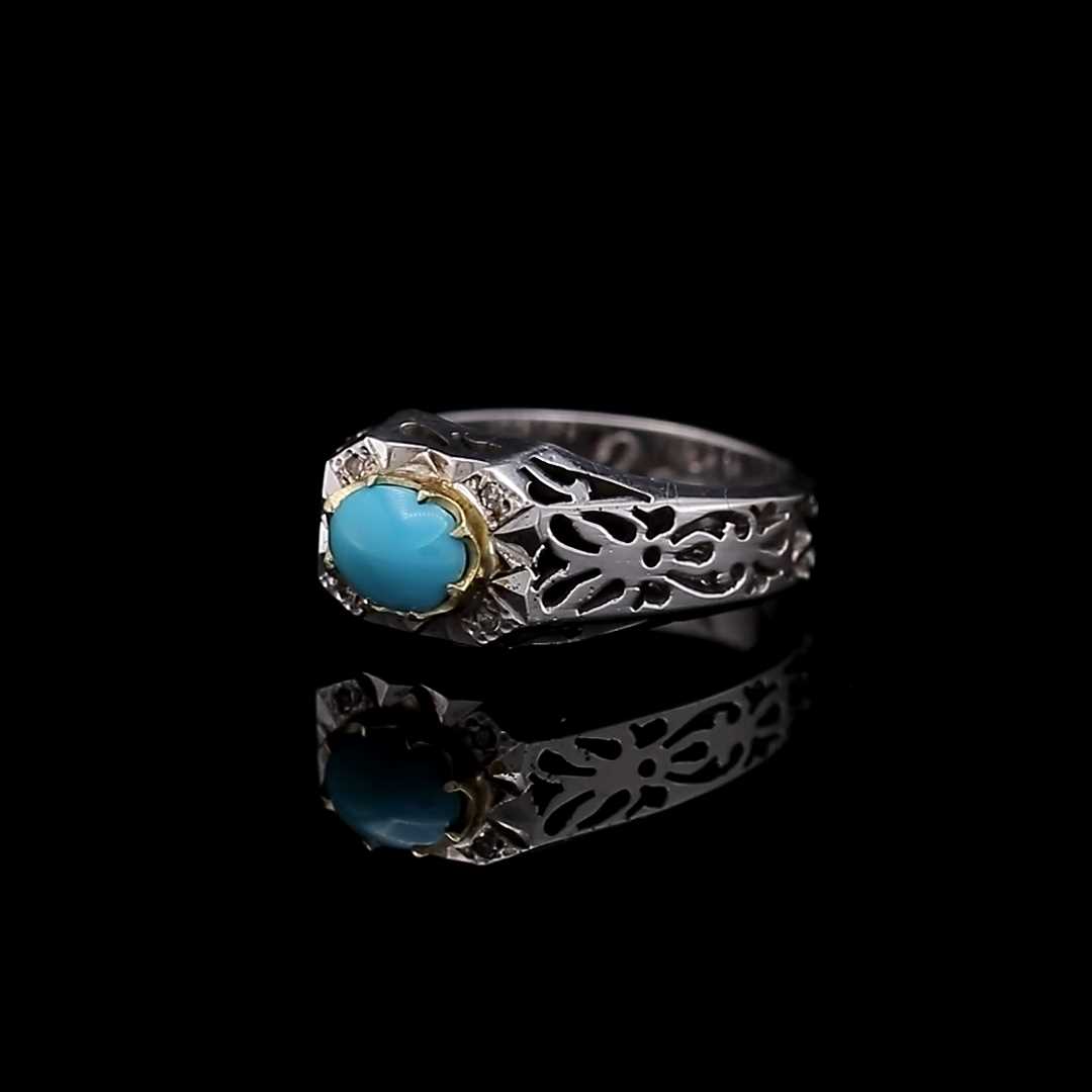 Turquoise of Neishabour ring
