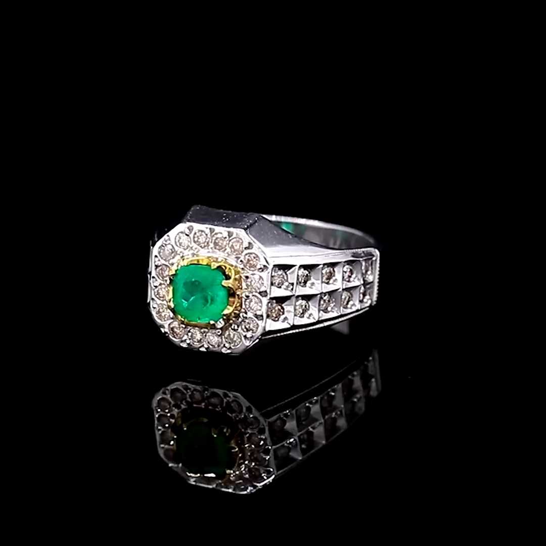 Emerald Colombia ring