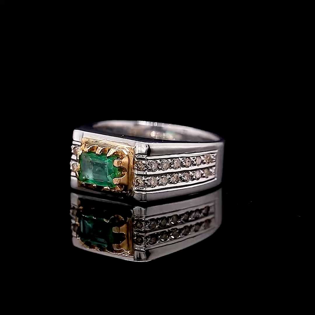 Emerald Colombia ring