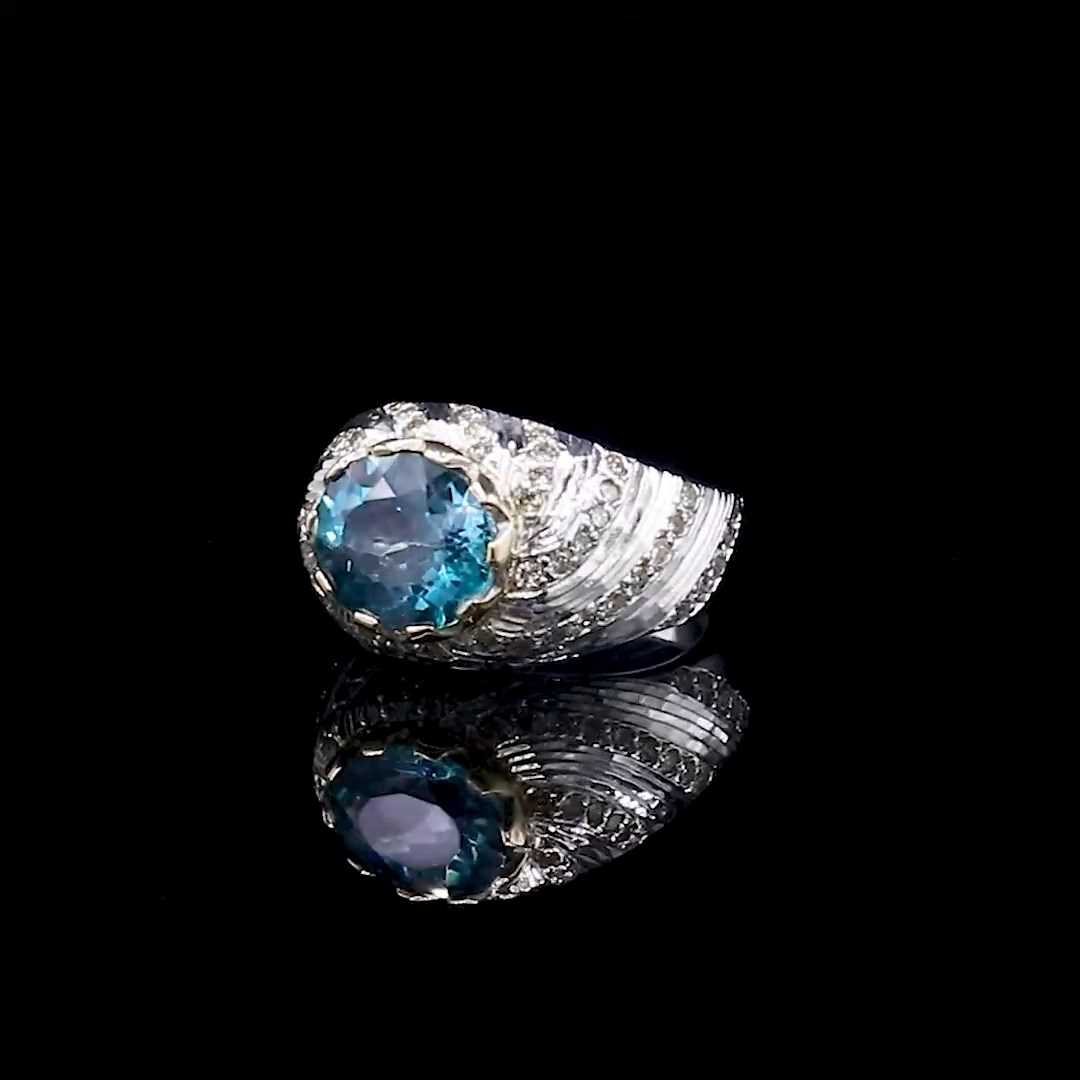 Green Topaz ring