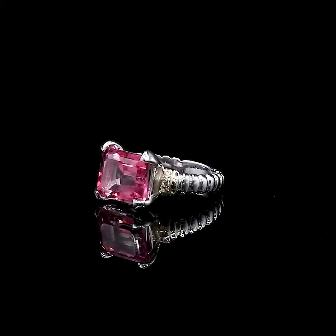 Pink Topaz ring